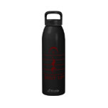 Music Notation Rest with Shut up Maroon Drinking Bottle