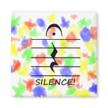 Music Notation Rest with Silence Magnet