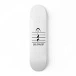 Music Notation Rest with Silence Skate Board Deck