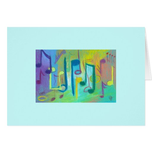 music note cards