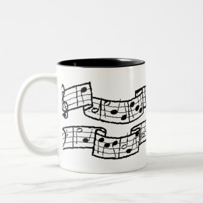 music note coffee mug