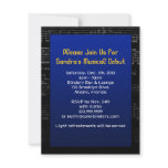 Music Note Frenzy V1B 4.25 x 5.5 Inch Invitation