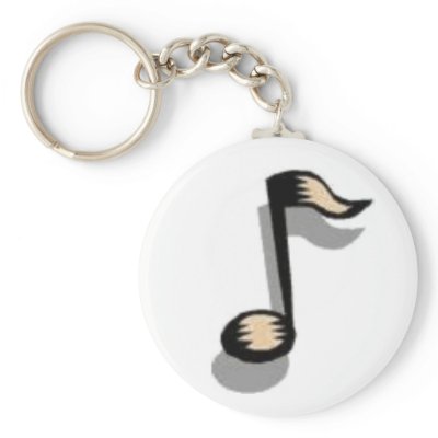 Music Note Keychain