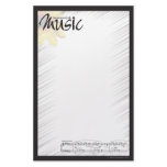 Music Note Paper Custom Stationery