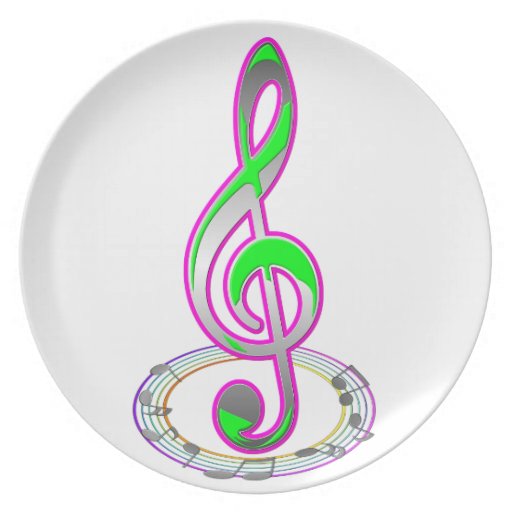 Music Note Plate Zazzle