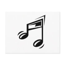 Music Note postcards