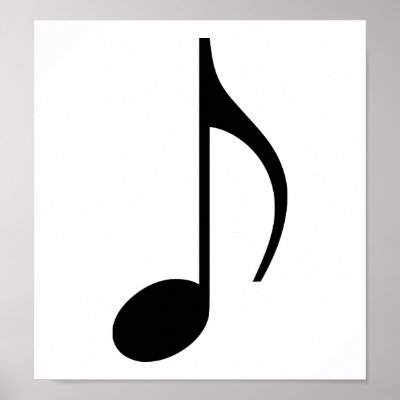 Music note posters