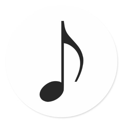Music note stickers