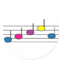 Music note sticker