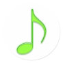Music Note Round Sticker