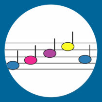 Music note sticker stickers