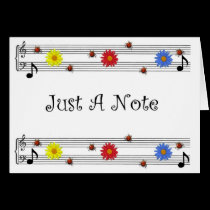 Music Note Thinking Of You Card(Large Print) cards