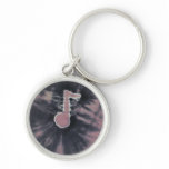 Music Note Tie Dye Key Chain keychains