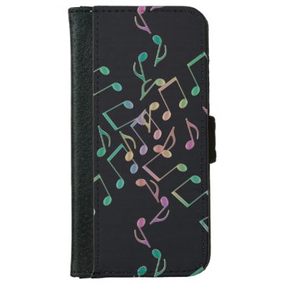 Music Notes 8th Note Chains iPhone 6/6S Wallet Case