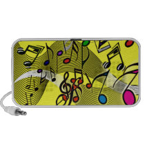 Music Notes Abstract speakers