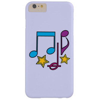 Music Notes and Stars Barely There iPhone 6 Plus Case