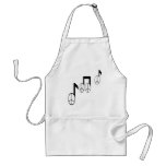 music notes aprons