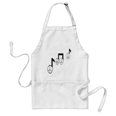 music notes aprons