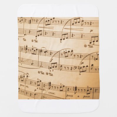Music Notes Background Baby Blankets