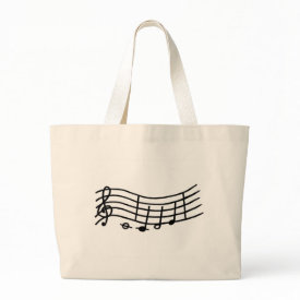 Music notes bag bag