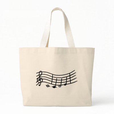 Music notes bag by Cherylsart