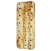 Music Notes Barely There iPhone 6 Plus Case