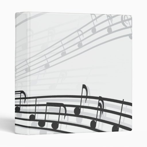 music notes binder