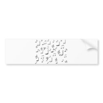 MUSIC NOTES bumper stickers