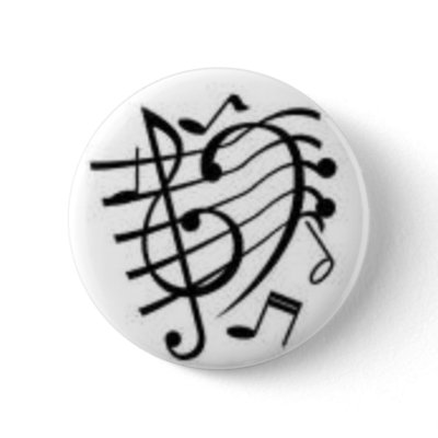 music notes buttons