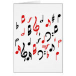 Music Notes Greeting Card