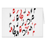 Music Notes Greeting Cards