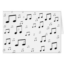 Music Notes Card