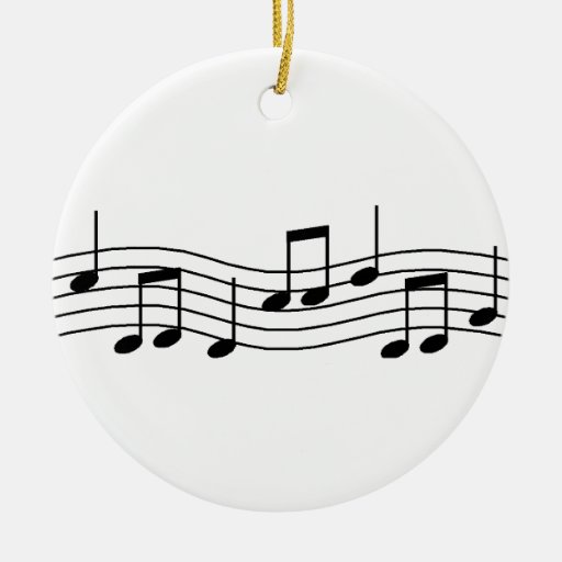Music Notes Ceramic Ornament Zazzle
