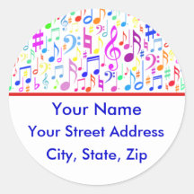 Music Notes Customizable Sticker