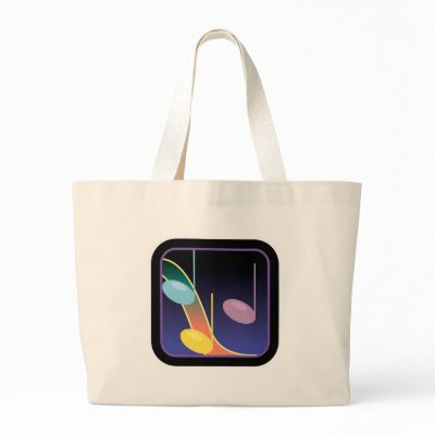 music notes design canvas bags by geekme