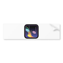 music notes design bumper sticker