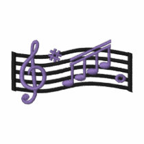 Music Notes embroidered shirts by ZazzleEmbroidery Music Notes embroidered shirts