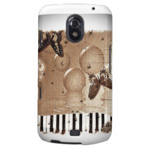 Music Notes Happy & Colorful Butterfly Nature Galaxy Nexus Covers