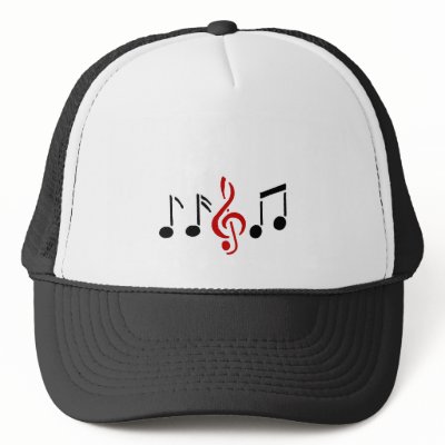 music notes hats