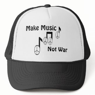 music notes hat