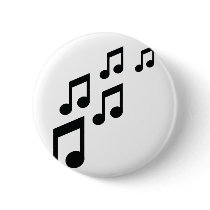 music notes icon pin