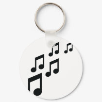 music notes icon keychains