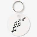 music notes icon keychains