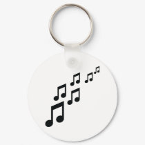 music notes icon keychains