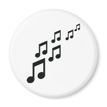 music notes icon magnets