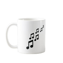 music notes icon mugs