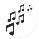 music notes icon stickers