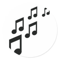 music notes icon stickers