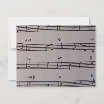 Music Notes invitations