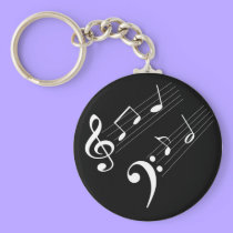 Music Notes keychains